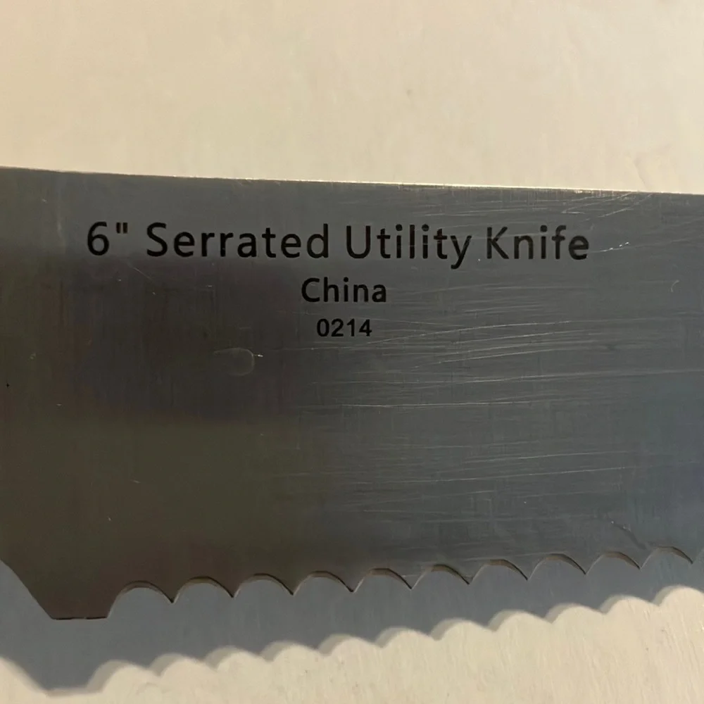 Wolfgang Puck Red Handled Kitchen Knife Set‎